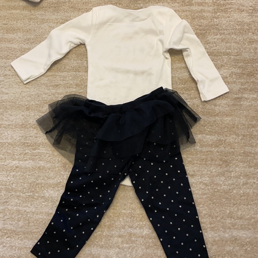 NWT Carters Baby Girl Halloween Pumpkin spice and everything outfit with tutu - Picture 6 of 6